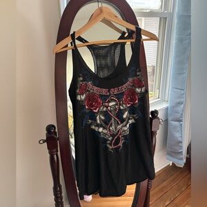 Rebel saints affliction y2k tank top